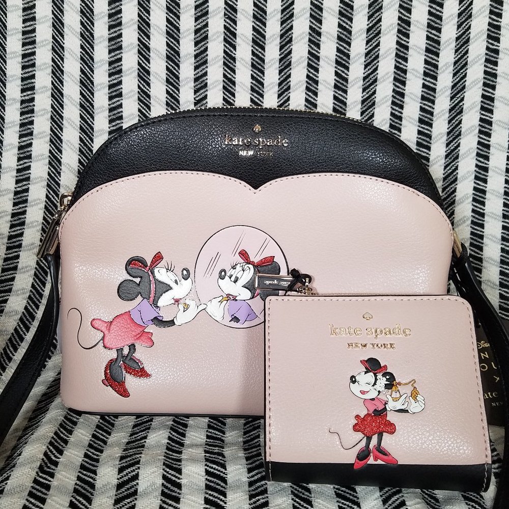 Kate Spade Dome Crossbody Minnie Mouse Wallet